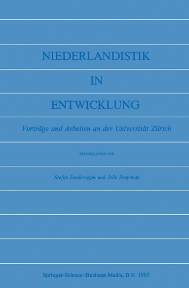 bokomslag Niederlandistik in Entwicklung