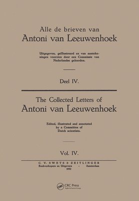 bokomslag Collected Letters Van Leeuwenhoek, Volume 4