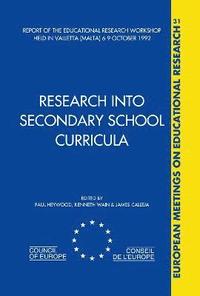 bokomslag Research into Secondary School Curricula