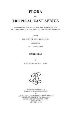 bokomslag Flora of Tropical East Africa - Myrtaceae (2001)