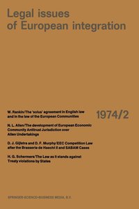 bokomslag Legal Issues of European Integration: 1974-2