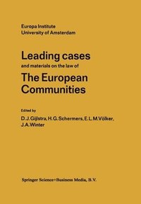 bokomslag Leading Cases and Materials on the Law of the European Communities