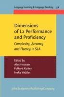 bokomslag Dimensions of L2 Performance and Proficiency
