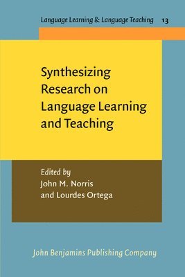 bokomslag Synthesizing Research on Language Learning and Teaching