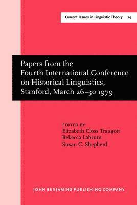 Papers from the Fourth International Conference on Historical Linguistics, Stanford, March 26–30 1979