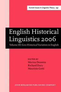 bokomslag English Historical Linguistics 2006