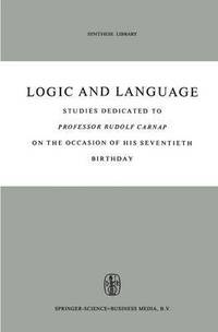 bokomslag Logic and Language