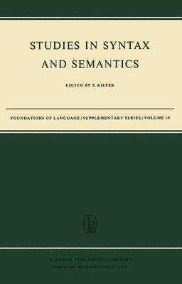 Studies in Syntax and Semantics 1