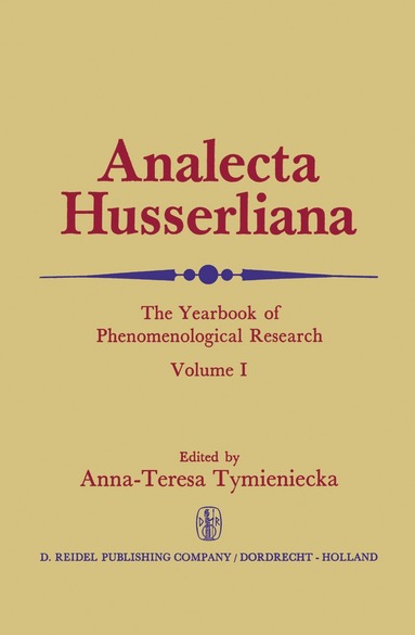 Anna-Teresa Tymieniecka - Analecta Husserliana, Inbunden