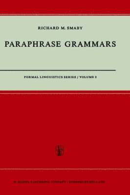bokomslag Paraphrase Grammars