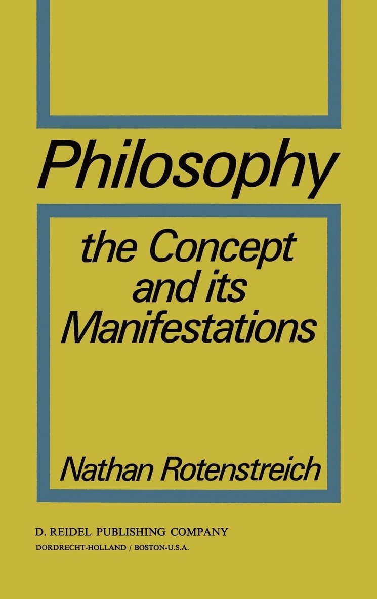 Nathan Rotenstreich, Nathan Rotenstreich - Philosophy, Inbunden