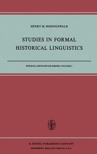 bokomslag Studies in Formal Historical Linguistics