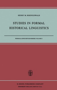 bokomslag Studies in Formal Historical Linguistics