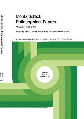 Moritz Schlick Philosophical Papers 1