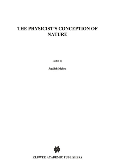 Jagdish Mehra, Jagdish Mehra - Physicist's Conception of Nature, Inbunden