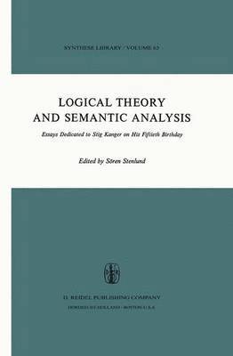 Logical Theory and Semantic Analysis 1