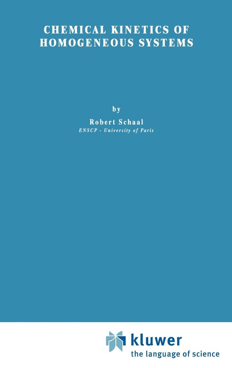 Chemical Kinetics of Homogeneous Systems