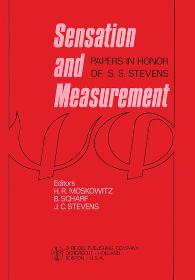 bokomslag Sensation and Measurement