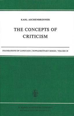 bokomslag The Concepts of Criticism