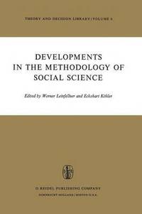 bokomslag Developments in the Methodology of Social Science