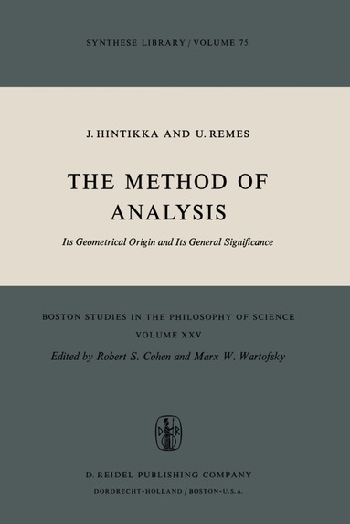 Jaakko Hintikka, U. Remes - Method of Analysis, Häftad