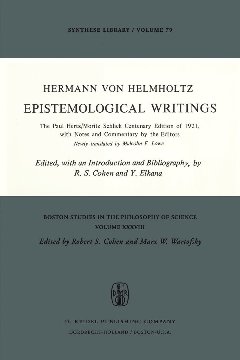 Epistemological Writings 1