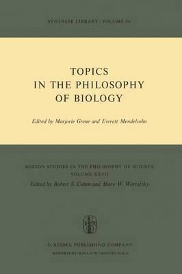 Topics in the Philosophy of Biology 1