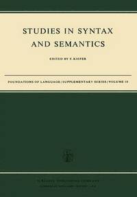 bokomslag Studies in Syntax and Semantics