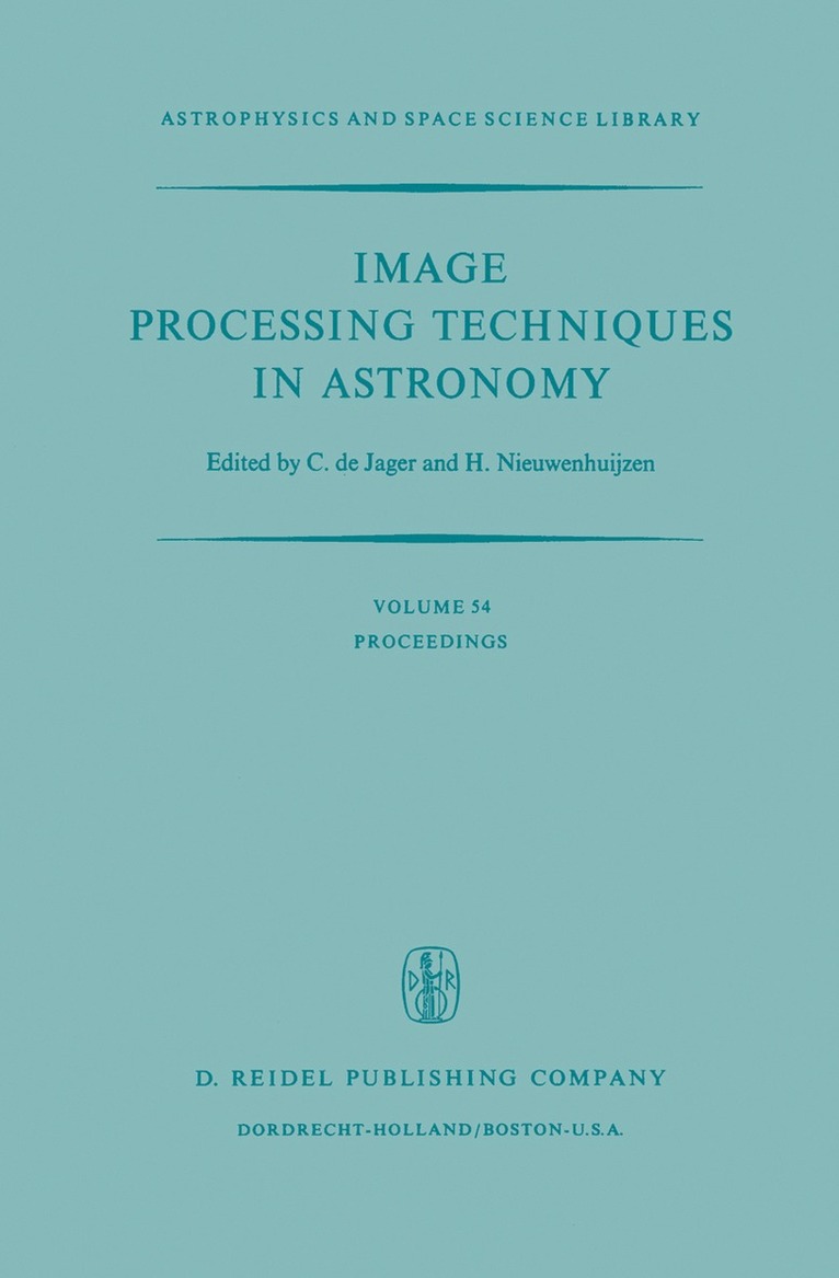 Image Processing Techniques in Astronomy