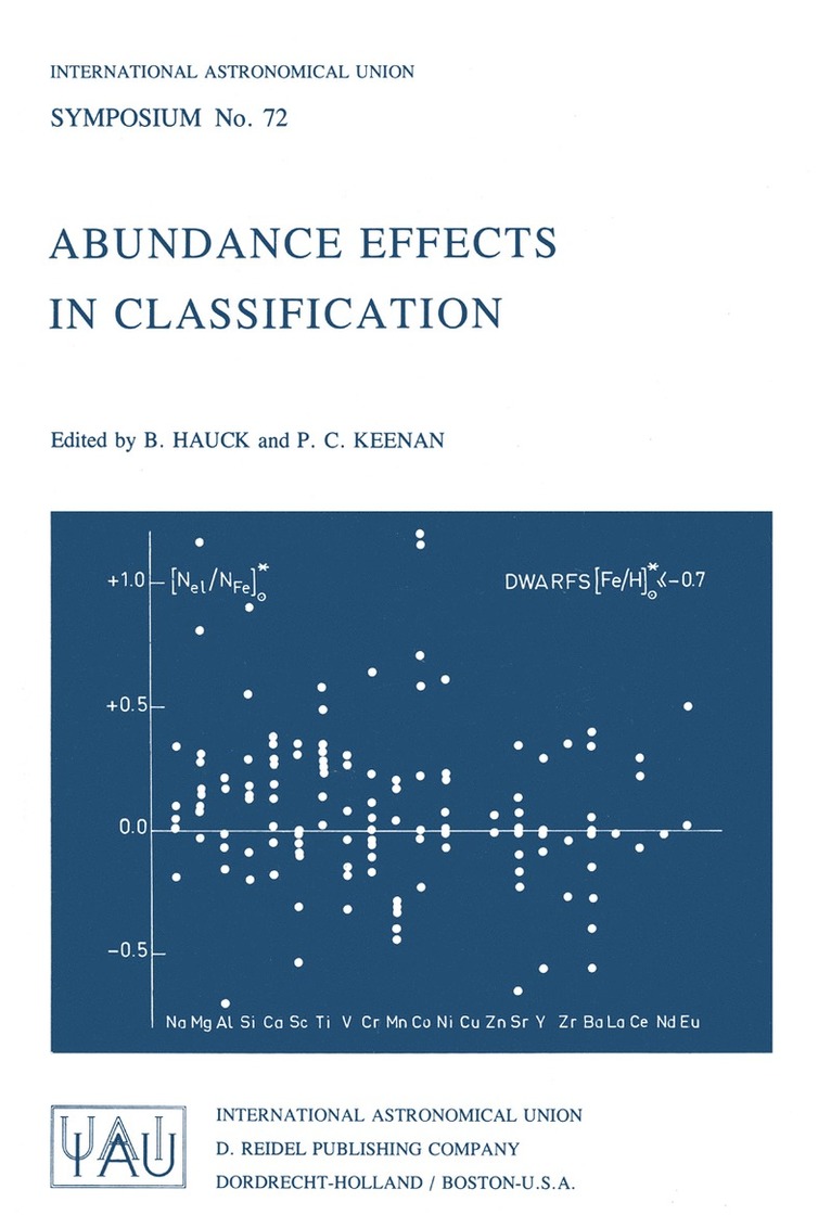 B. Hauck, P.C. Keenan, P. C. Keenan - Abundance Effects in Classification, Inbunden