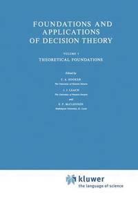 bokomslag Foundations and Applications of Decision Theory