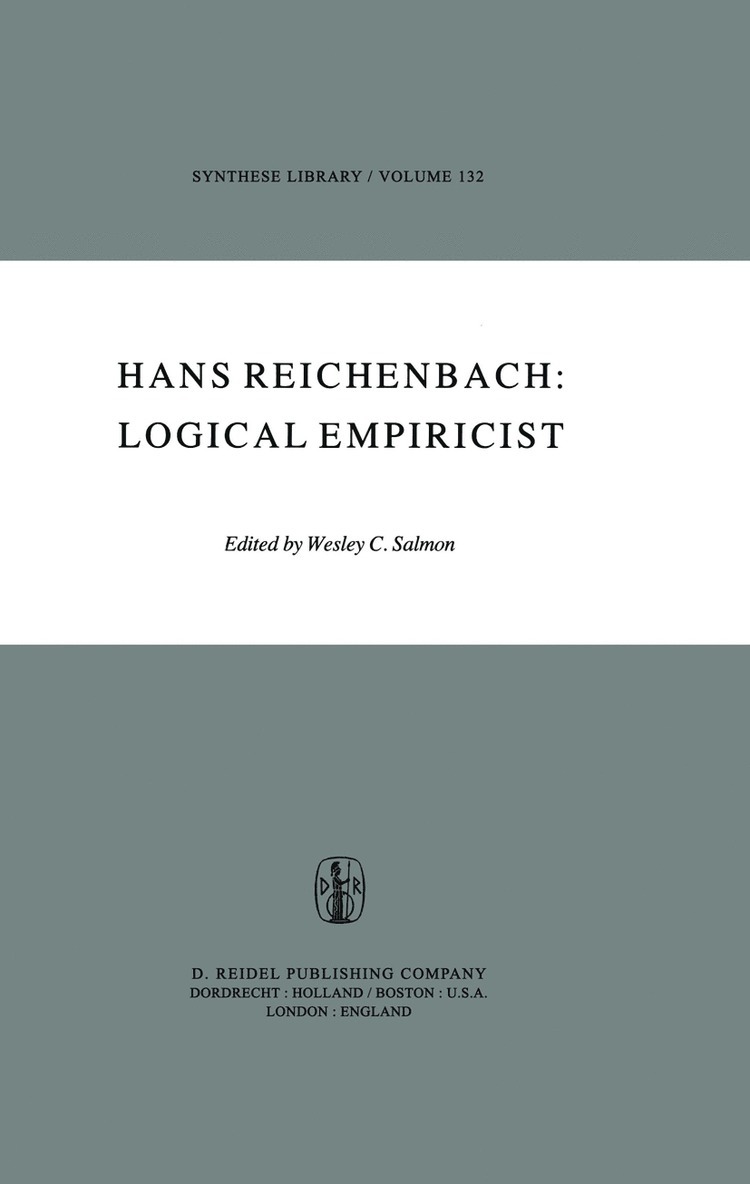 M.H. Salmon, M. H. Salmon, Wesley Salmon - Hans Reichenbach: Logical Empiricist, Inbunden