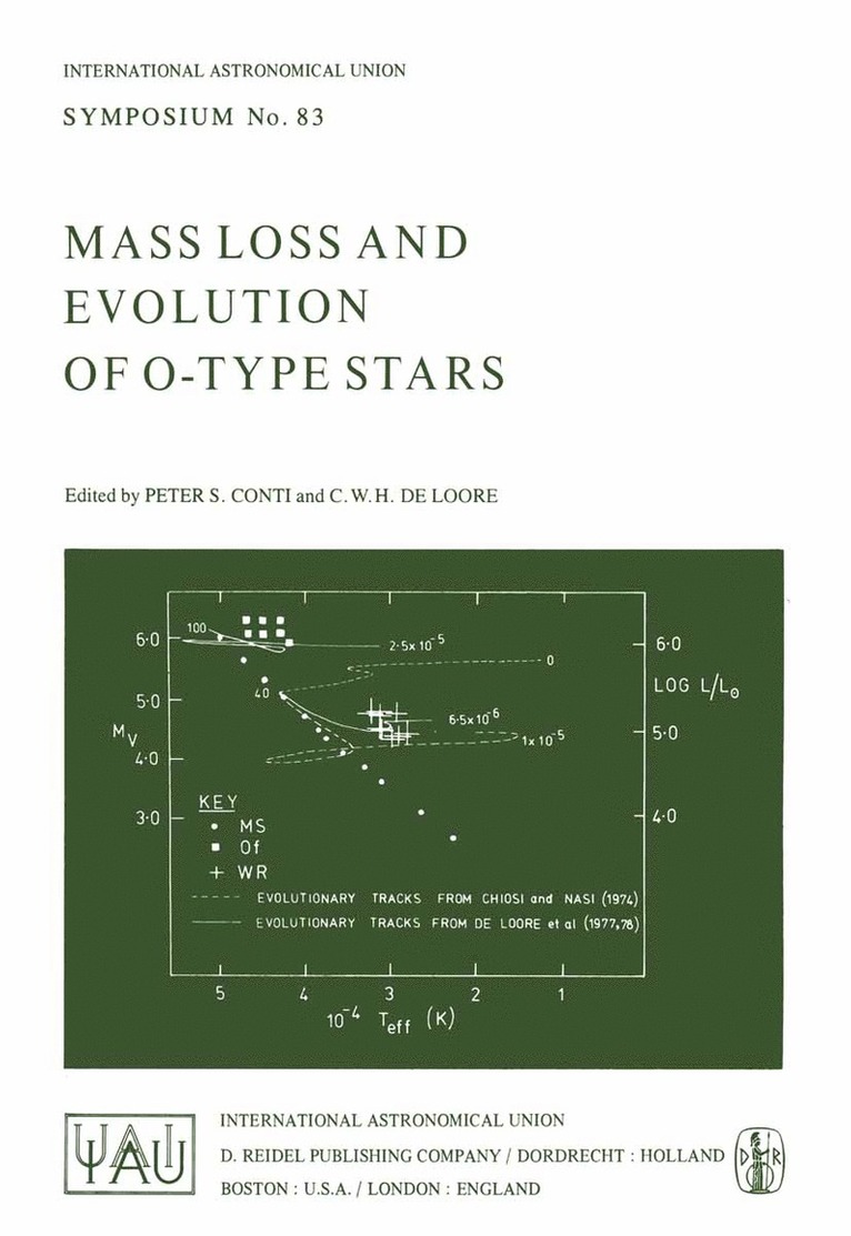 P.S. Conti, C. de Loore, P. S. Conti - Mass Loss and Evolution of O-Type Stars, Häftad