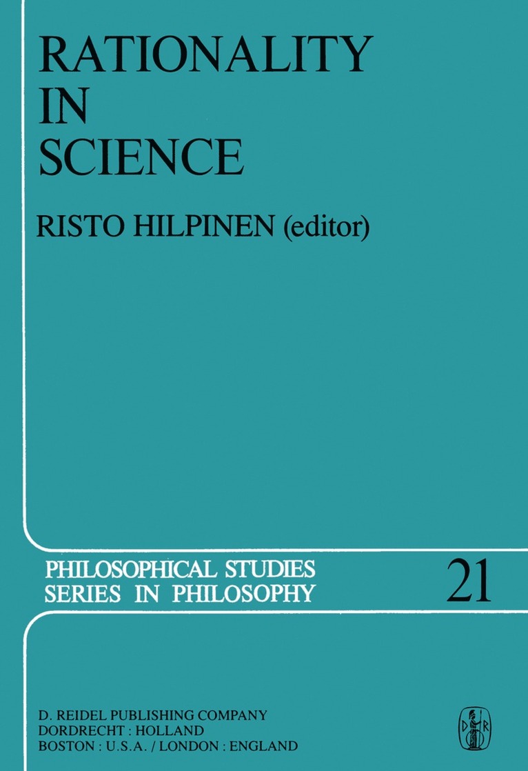 R. Hilpinen, Risto Hilpinen - Rationality in Science, Inbunden