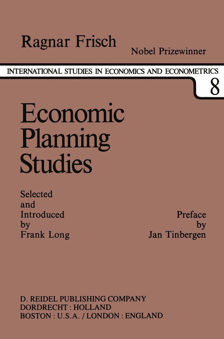R. Frisch - Economic Planning Studies, Häftad