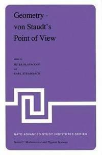 bokomslag Geometry  von Staudts Point of View