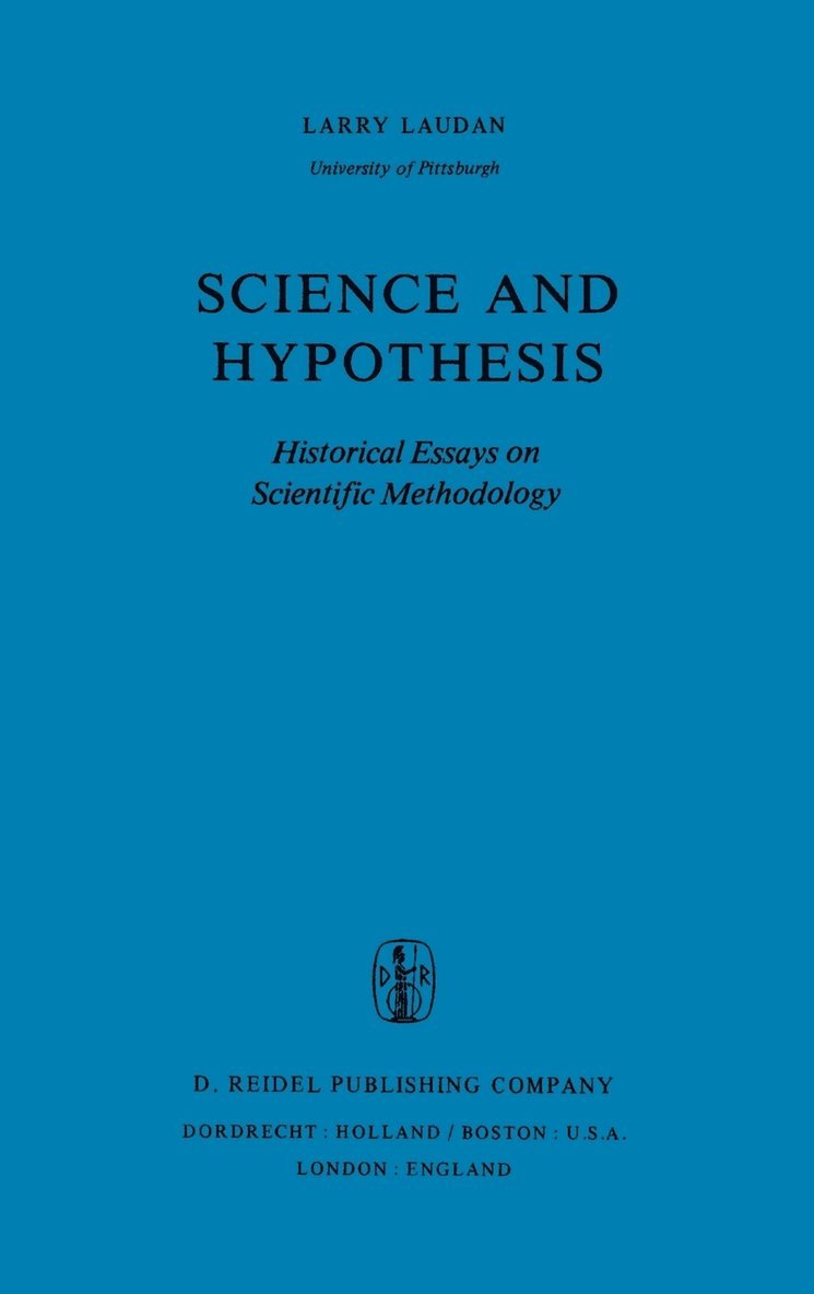 R. Laudan - Science and Hypothesis, Inbunden