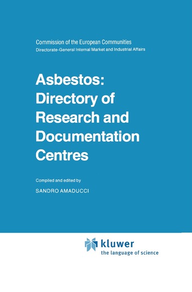 Sandro Amaducci - Asbestos: Directory of Research and Documentation Centres, Inbunden