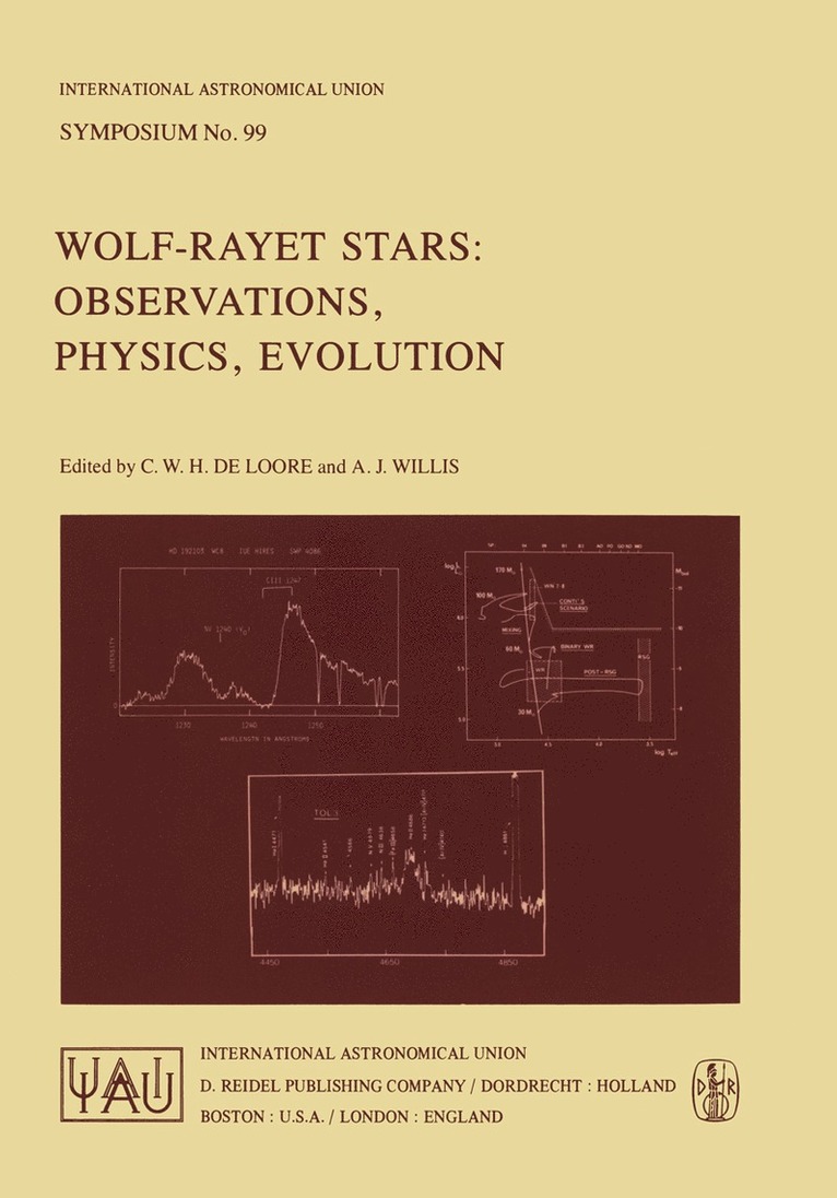 C. de Loore, A.J. Willis, A. J. Willis - Wolf-Rayet Stars: Observations, Physics, Evolution, Häftad