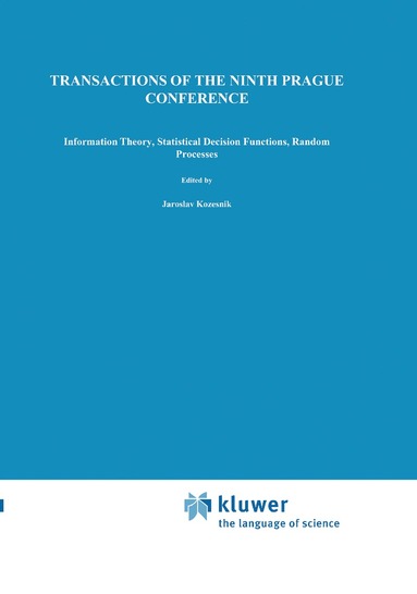 J. Kozesnik - Transactions of the Ninth Prague Conference, Inbunden