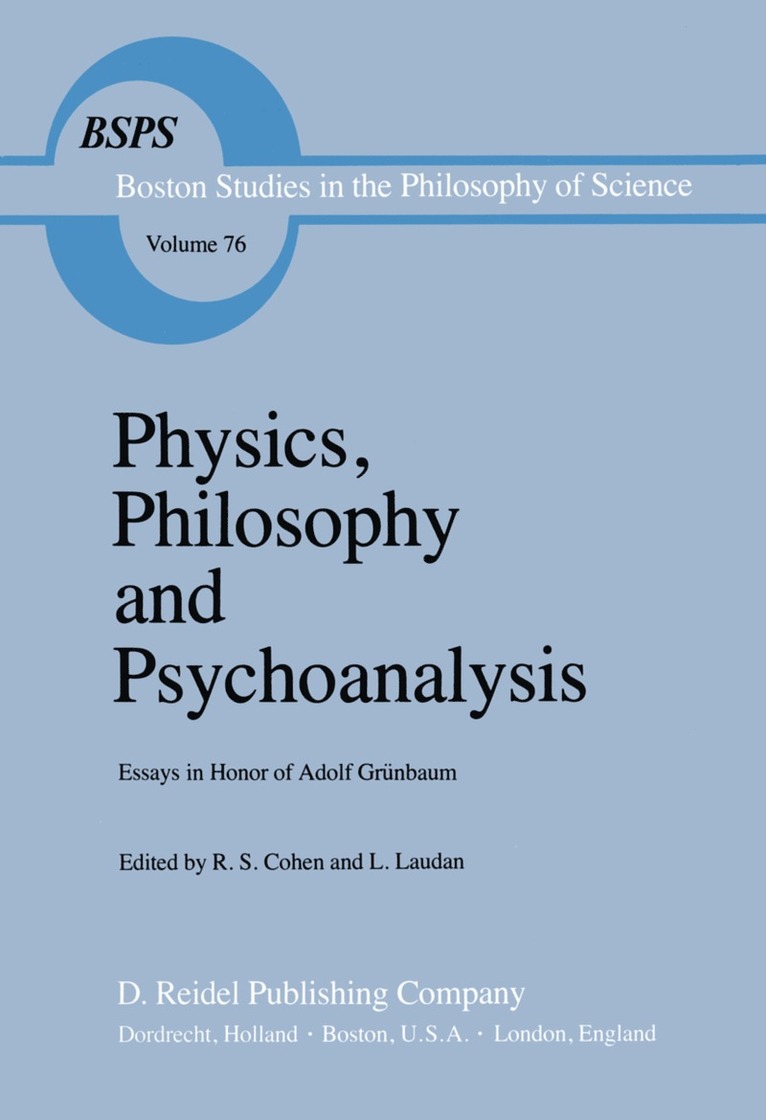 Physics, Philosophy and Psychoanalysis 1