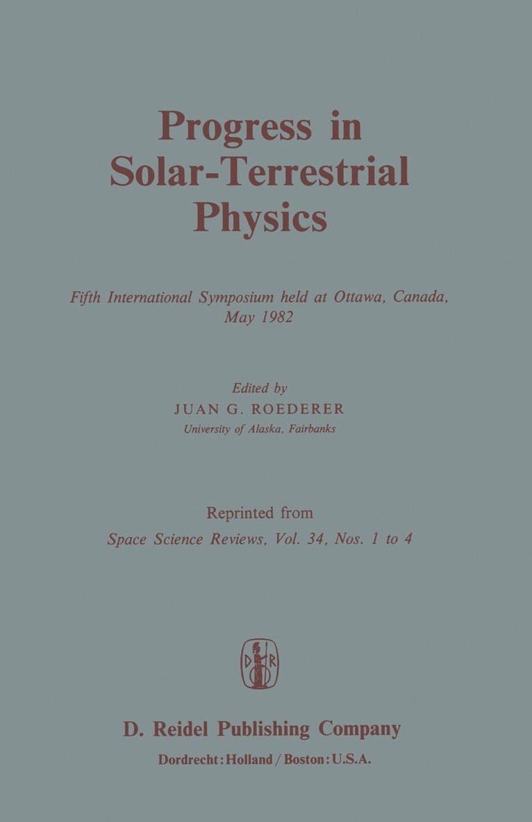 Progress in Solar-Terrestrial Physics