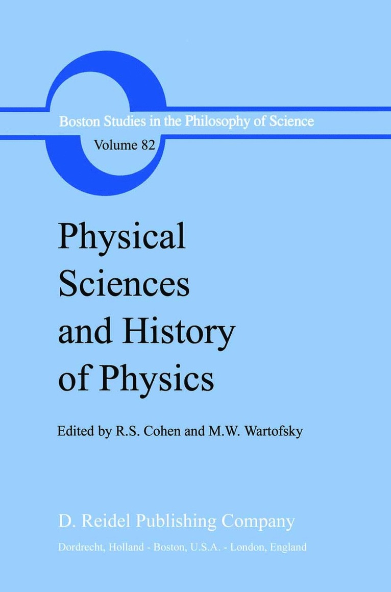 Robert S. Cohen, Marx W. Wartofsky, Marx W. Wartofsky - Physical Sciences and History of Physics, Inbunden