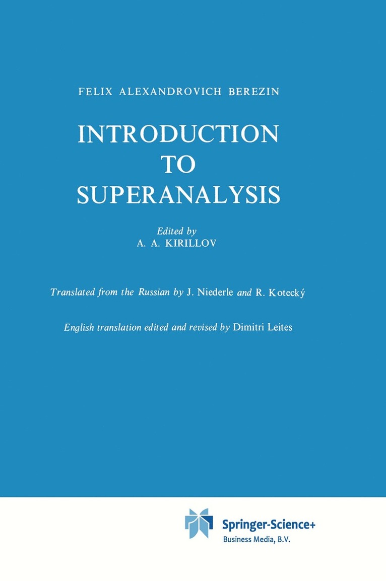 Introduction to Superanalysis 1