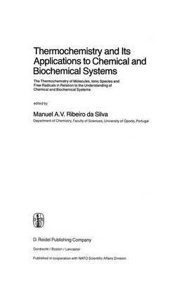 bokomslag Thermochemistry and Its Applications to Chemical and Biochemical Systems