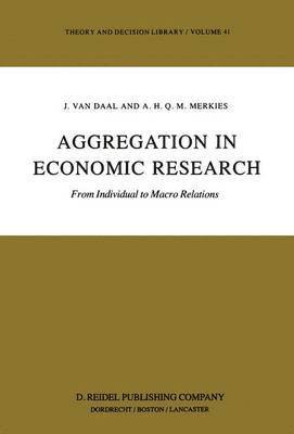 bokomslag Aggregation in Economic Research