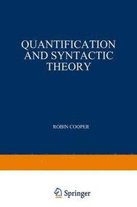bokomslag Quantification and Syntactic Theory