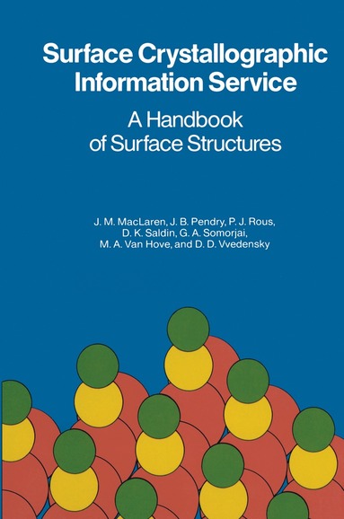 bokomslag Surface Crystallographic Information Service