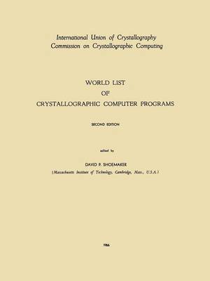 bokomslag World List of Crystallographic Computer Programs