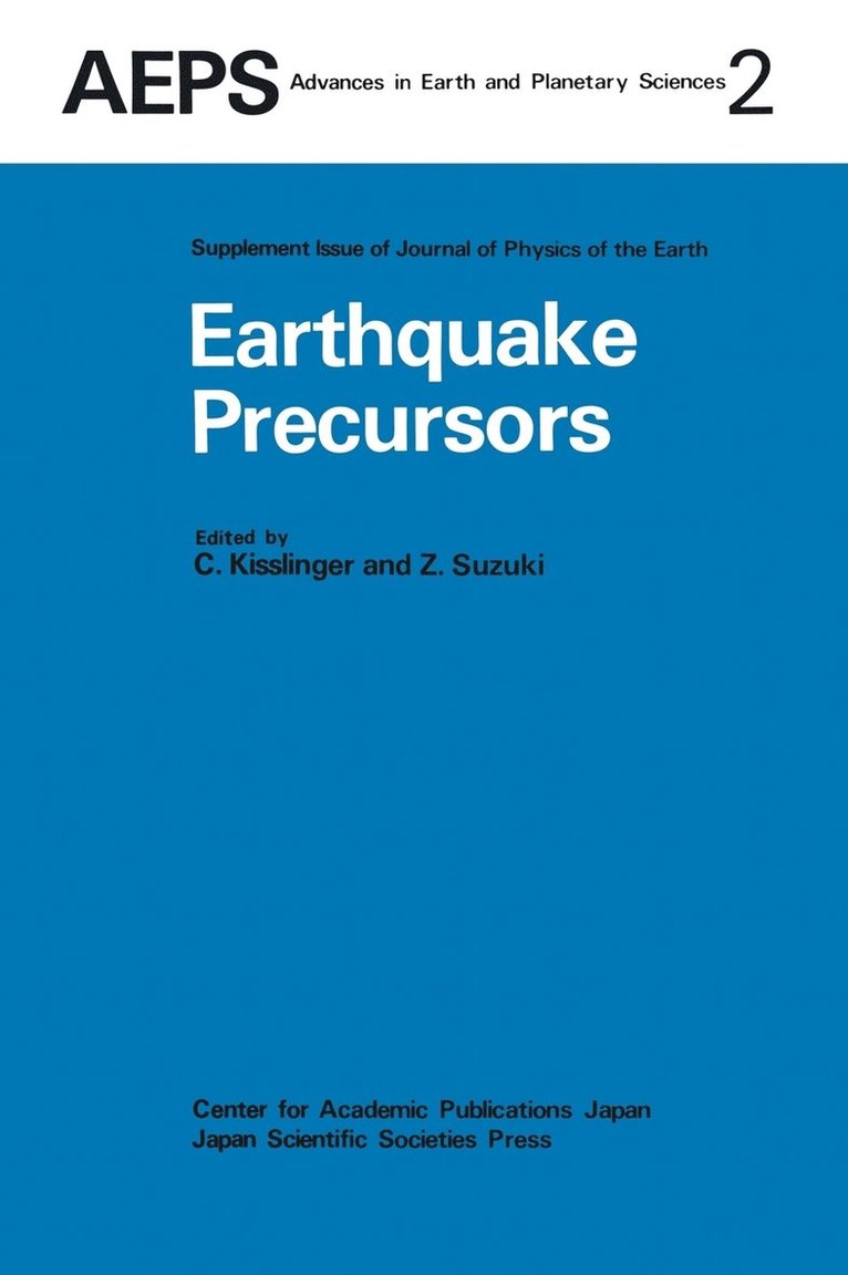Earthquake Precursors 1